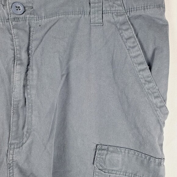Wrangler Men's Grey Relaxed Fit Flex Above The Knee Cargo Shorts Size 40x10 - Picture 4 of 8
